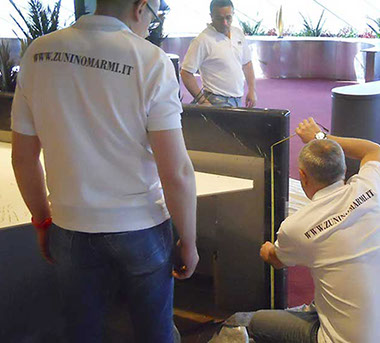 Zunino Marmi - VIP area construction - MSC Divina 4
