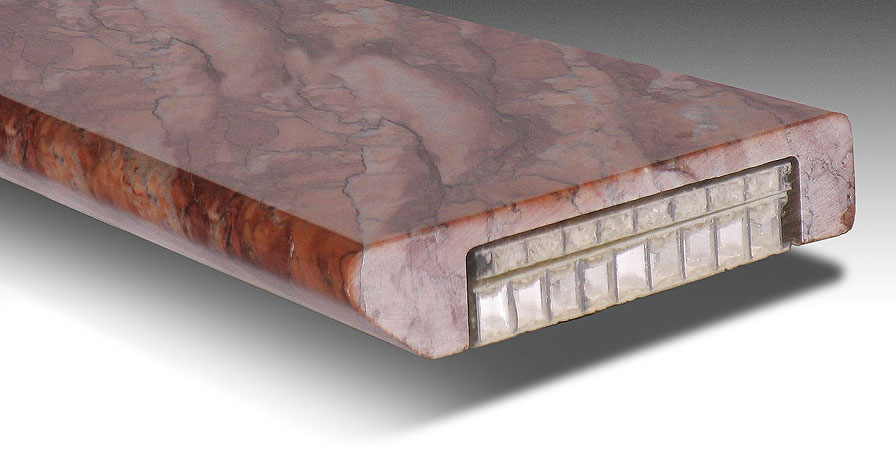 Zunino Marmi - Italy - Marble coupled with aluminium honeycomb