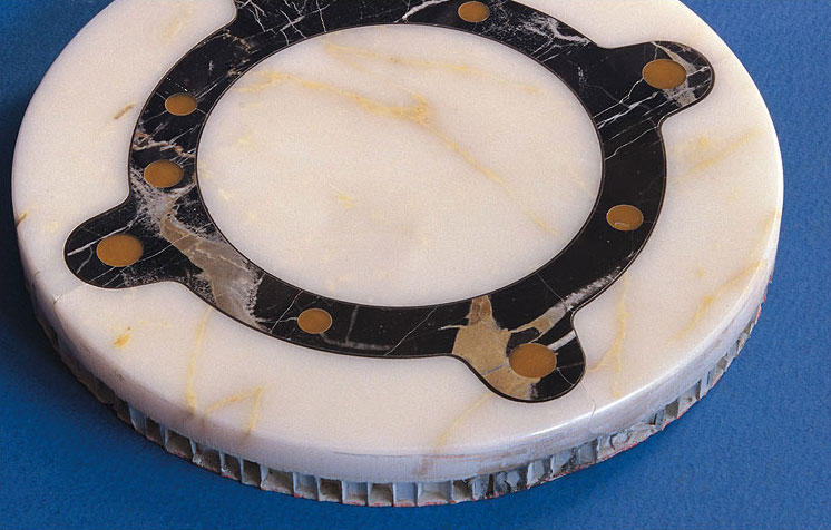 Zunino Marmi - Italy - Afion Marble and Portoro on aluminium honeycomb