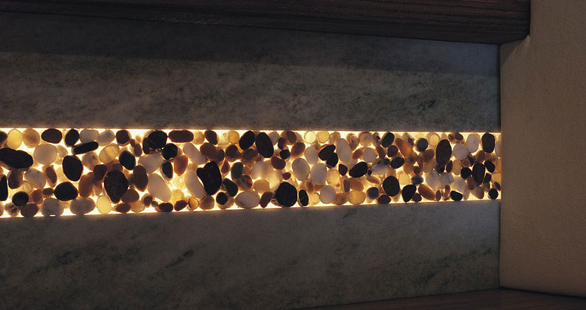 Zunino Marmi - Italy - Green Quartzite and pebble stones