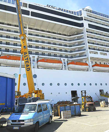 Zunino Marmi - Allestimento area VIP - MSC Divina 1