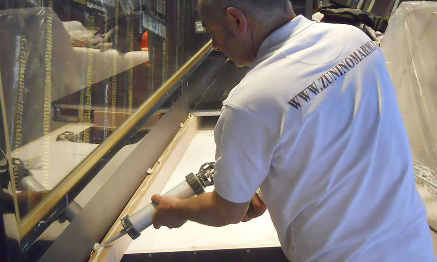 Zunino Marmi - Genova - Allestimento area VIP - MSC Divina